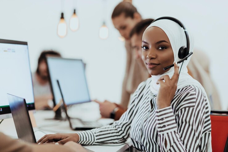 african american muslim woman with hijab headset working as customer support modern office 1078540 9777 (1)